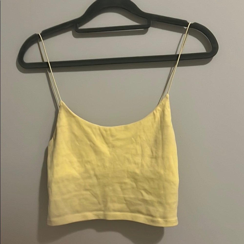 Yellow zara tank